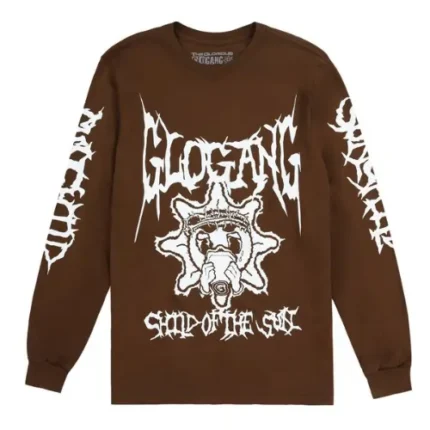 Glo Gang Sunchild Long Sleeve Tee Brown